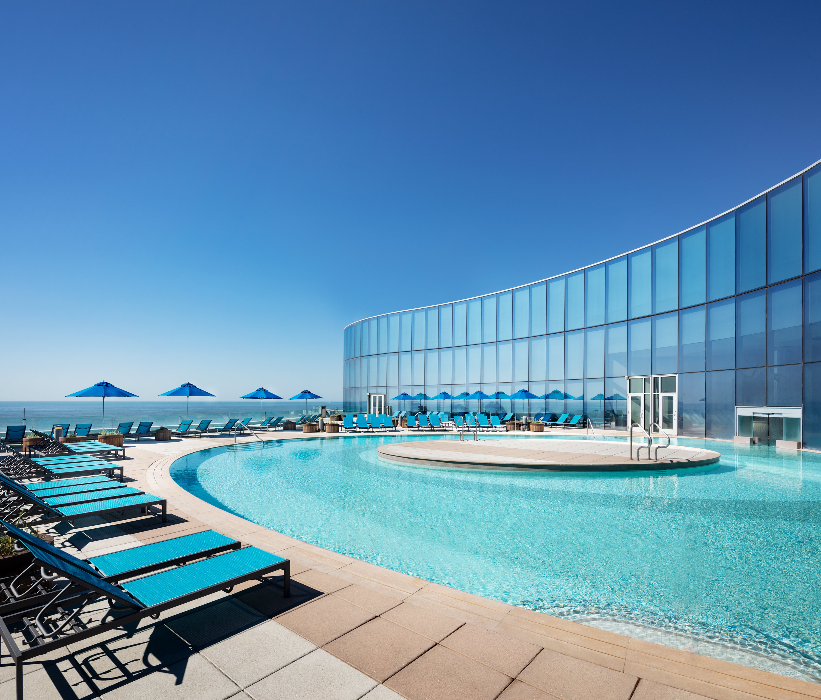 Pool view at Ocean Casino Resort Atlantic City