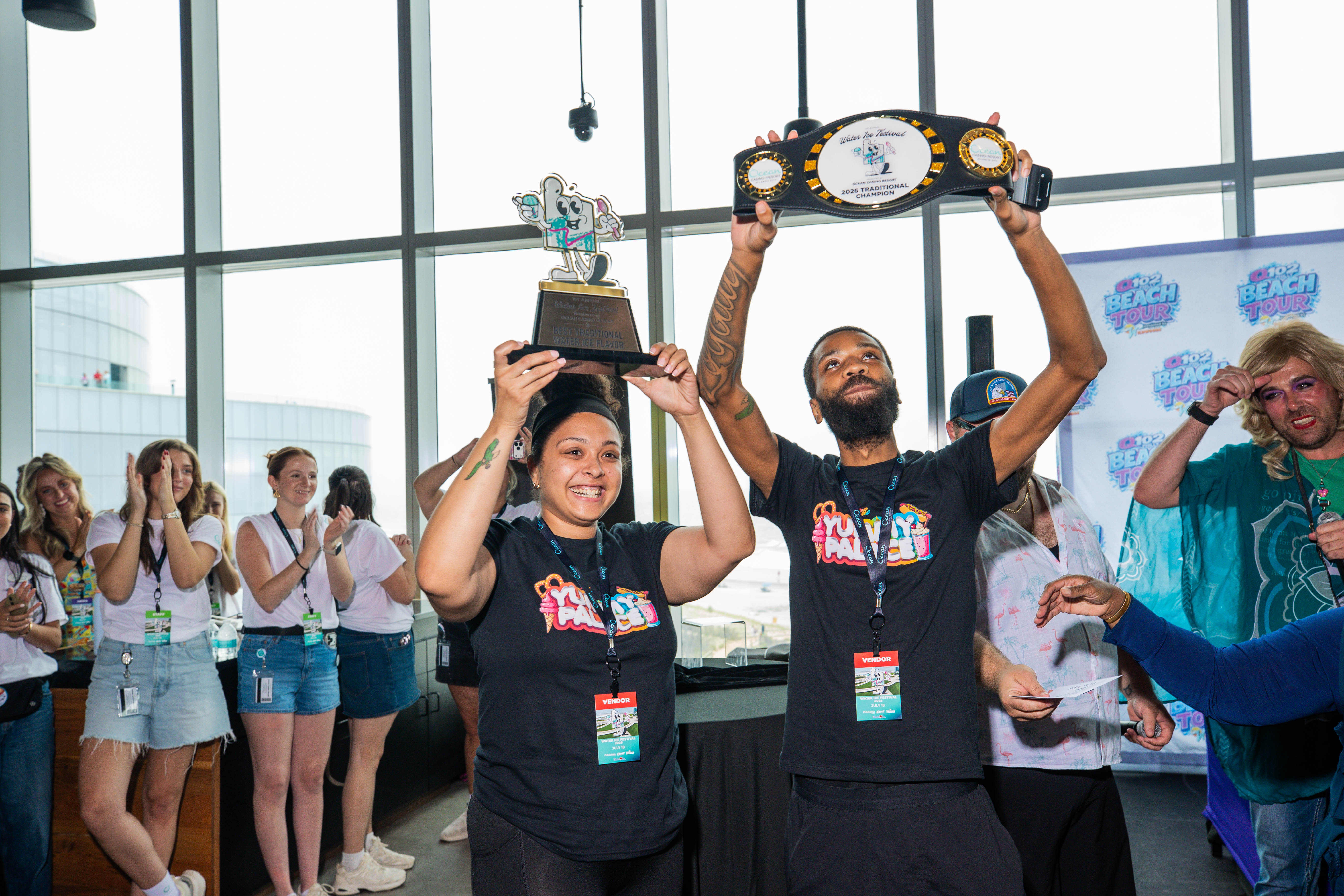 the yummy palace winners of water ice fest at topgolf swing suite