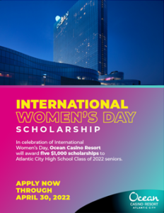 International Womens Day Scholarship flyer cover