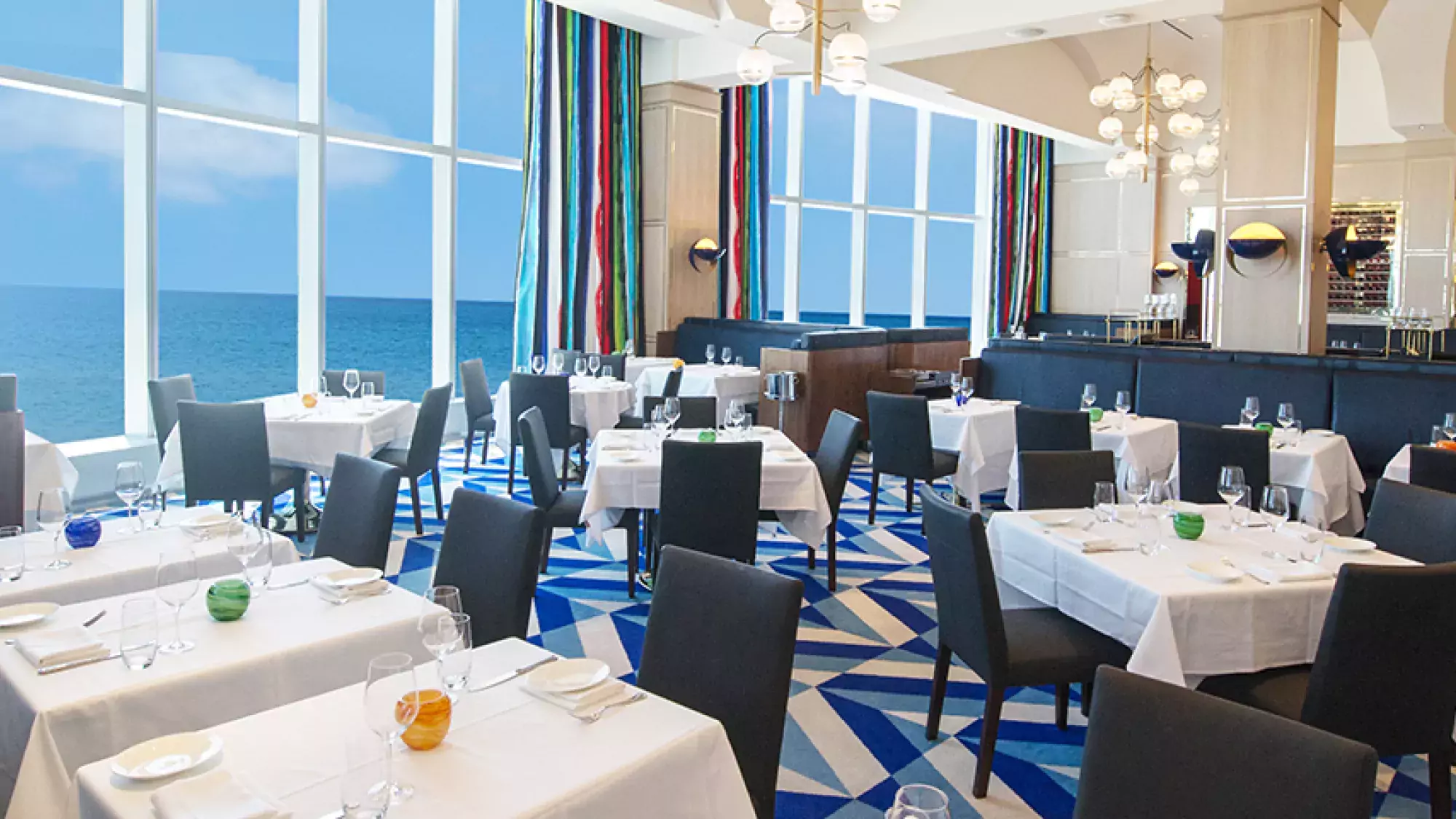 Dolce Mare Dining Room with Ocean View