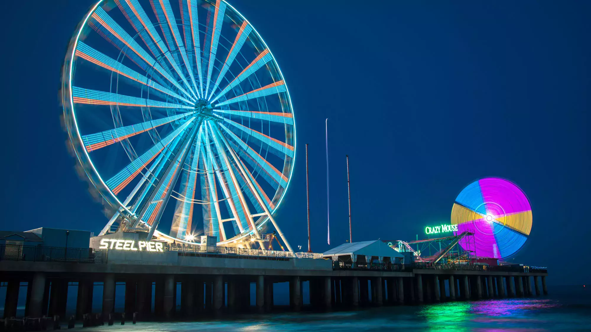 Steel Pier Ferris Wheel at Atlantic City Boardwalk