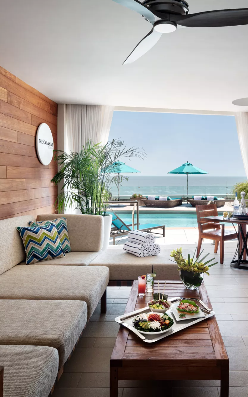 pool cabana interior