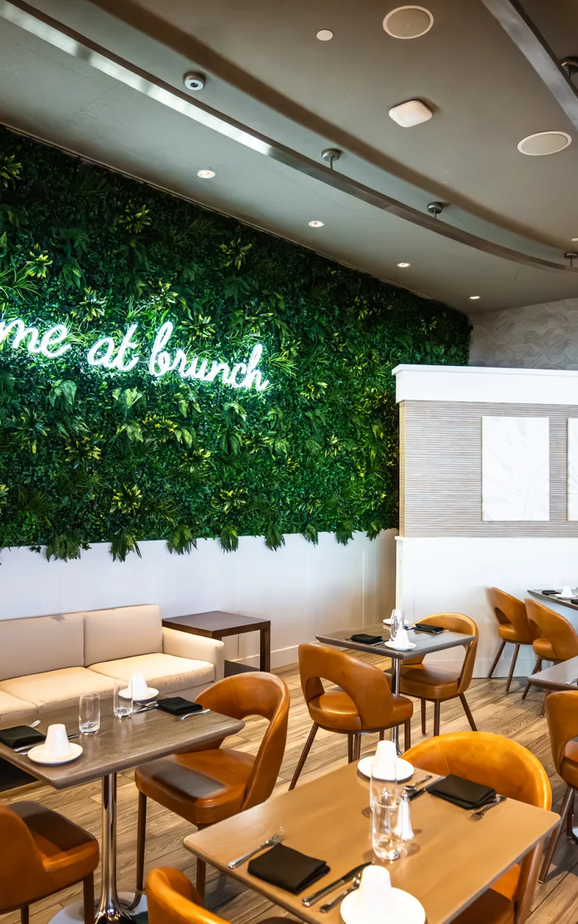 Interior of Harper’s at Ocean Casino Resort, a stylish Atlantic City dining spot perfect for Thanksgiving weekend brunch.