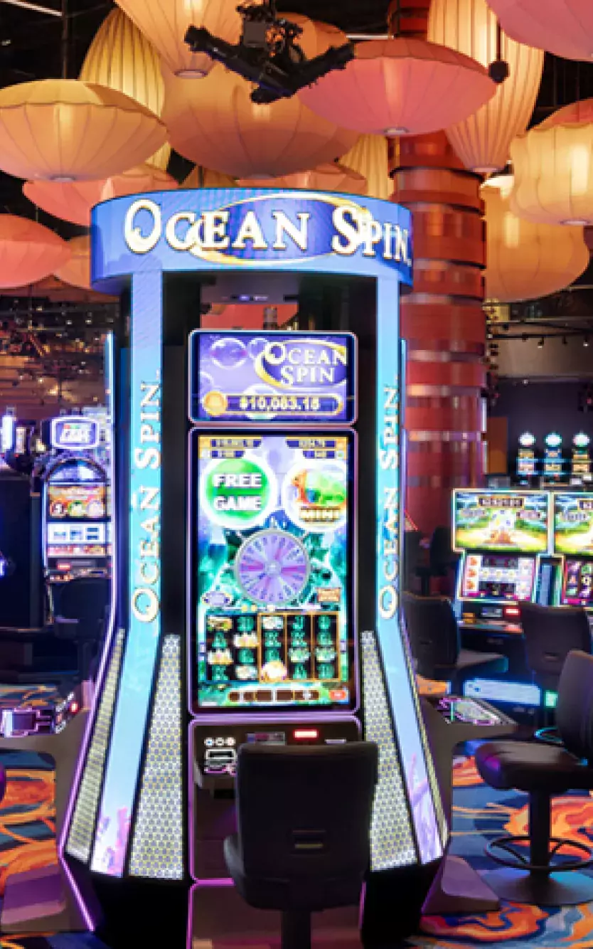 Ocean Casino Resort casino floor with slot machines