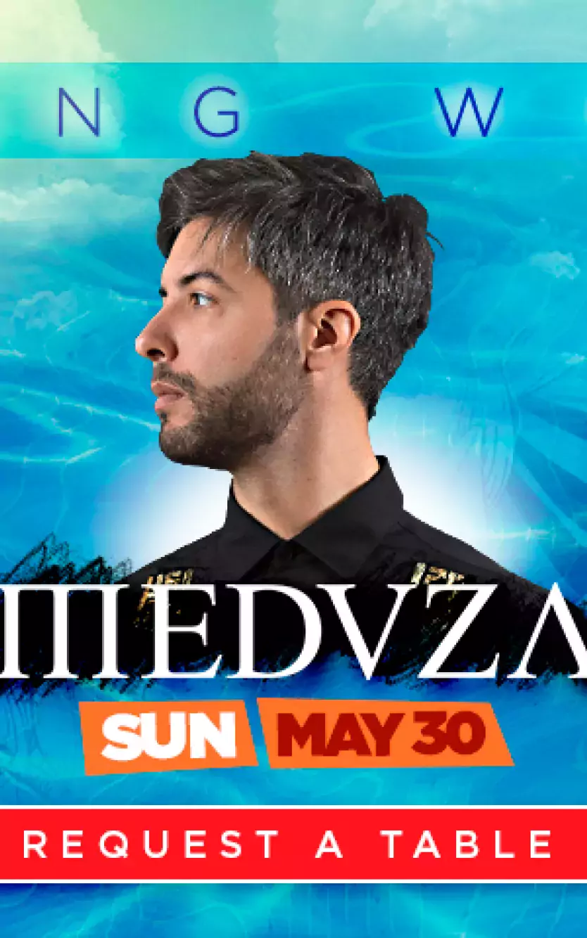 Opening week graphic for entertainment featuring three bands and their headshots and band names, including Cash Cash, Hiedvza, and Fergie for PS1