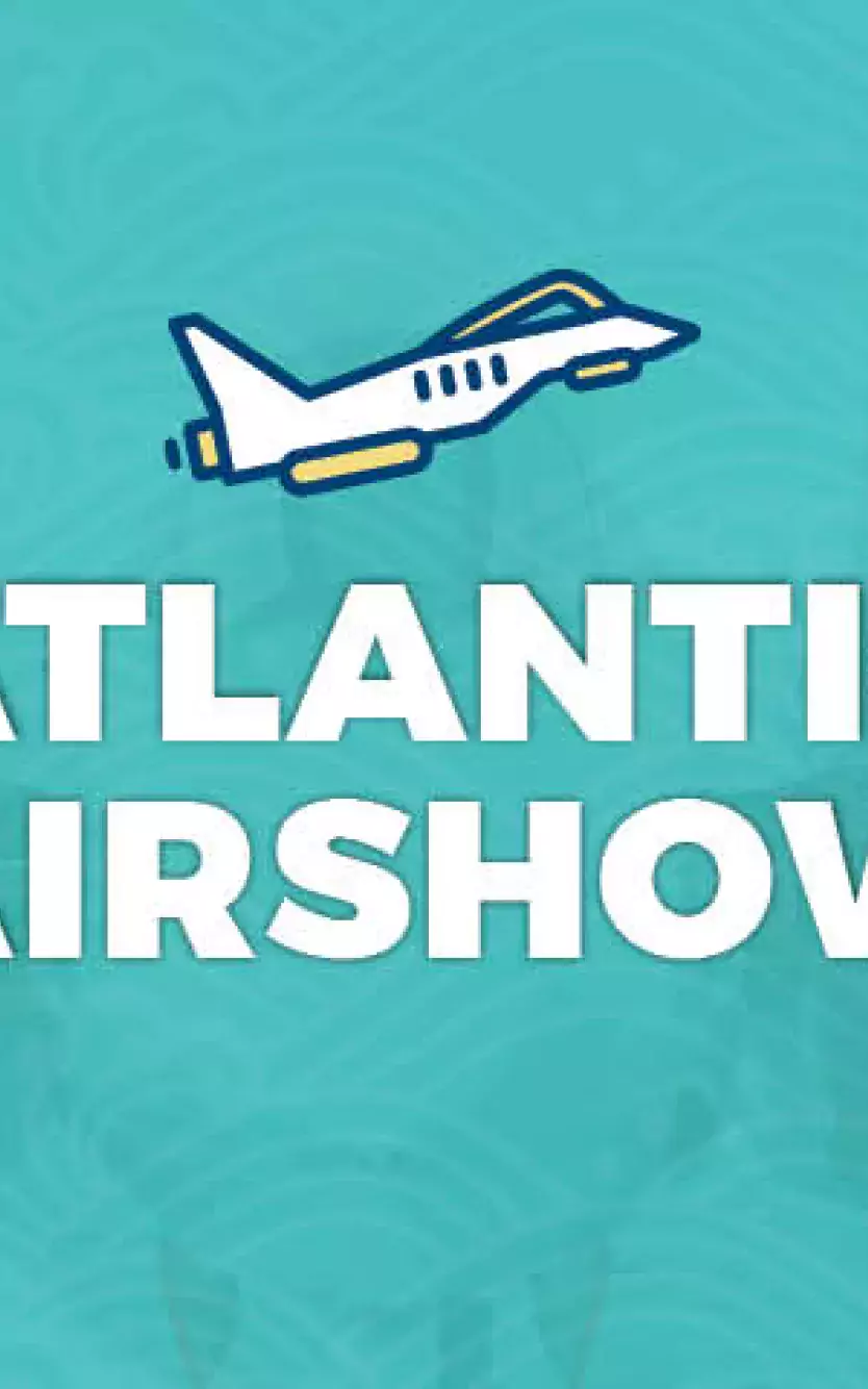 airplane graphic with text saying "2020 Atlantic City Airshow"