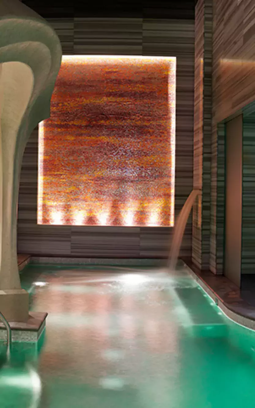 Exhale Spa + Bathhouse with pool and atrium