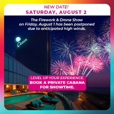 cabana firework reschedule 