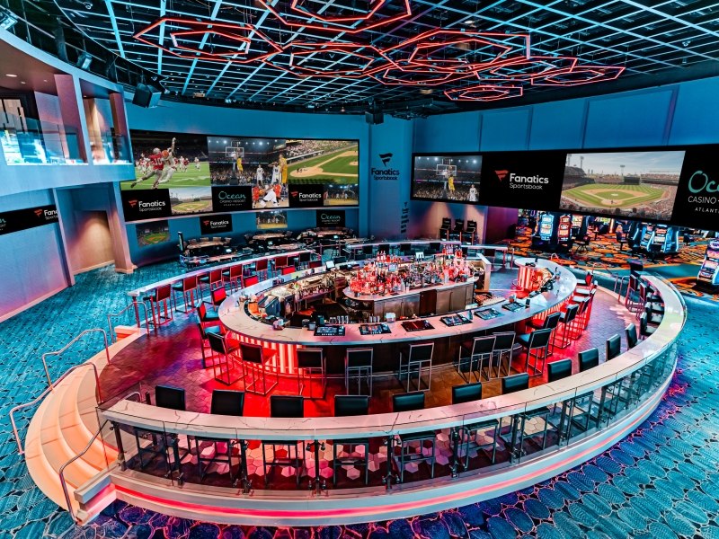 the gallery sportsbook featuring the fanatics