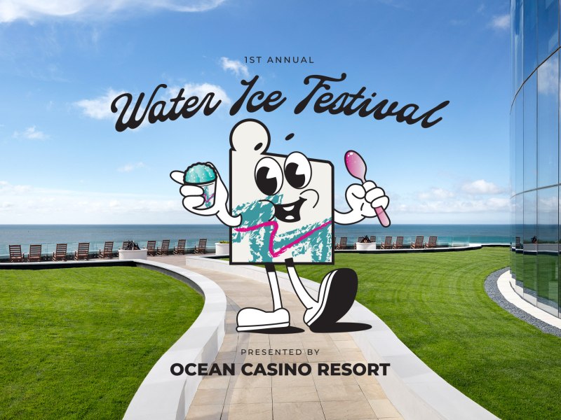 Water Ice Festival Logo at Ocean Casino Resort in Atlantic City