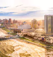 Atlantic City Boardwalk and skyline