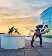 Couple dancing in The Park at Ocean Casino Resort Atlantic City