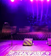 Ovation hall stage and sound equipment