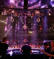DJ performing at HQ2 nightclub inside Ocean Casino Resort in Atlantic City