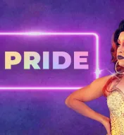 two drag queens and the text "Ocean Pride"