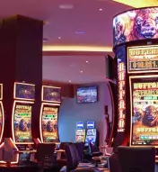 Image of slot machines on the casino floor