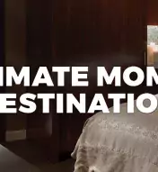 Image of spa and massage bed with text "The Ultimate Momcation Destination"