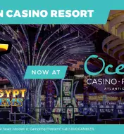 Graphic announcing new slot machines at the casino, including "The Vault"