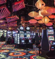Casino floor at Ocean Casino Resort with slot machines