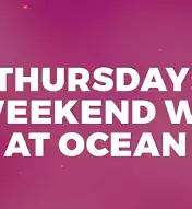 Graphic saying "Your Weekend Warmup at Ocean"