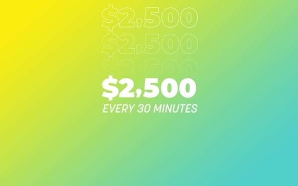 2500 every 30 minutes sweepstakes ocean casino resort