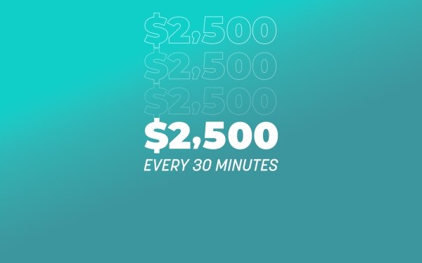2500 every 30 minutes sweepstakes ocean casino resort