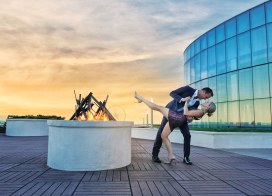 Couple dancing in The Park at Ocean Casino Resort Atlantic City