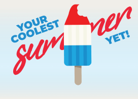 A popsicle logo for summer