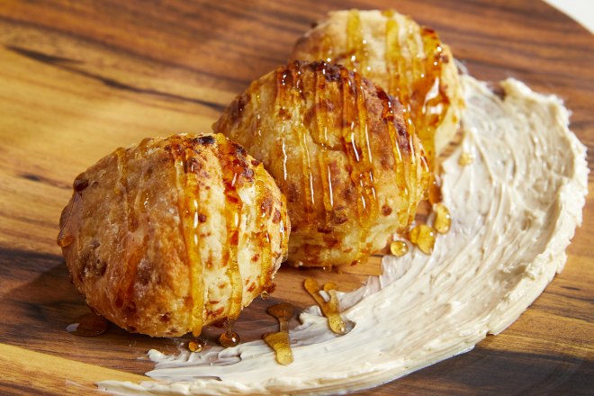 Villain and Saint Garlic Cheddar Biscuits