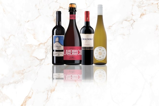 italian wine and cheese pairing bottled 