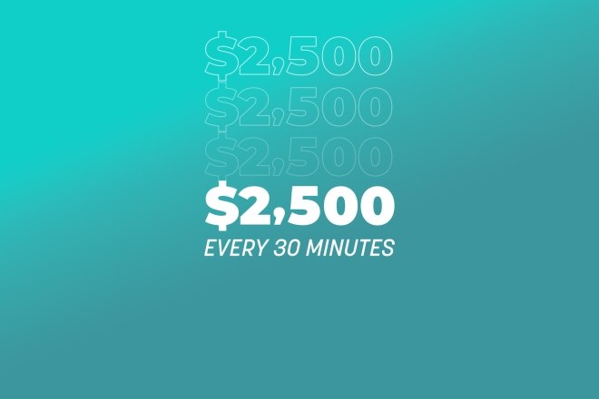 2500 every 30 minutes sweepstakes ocean casino resort