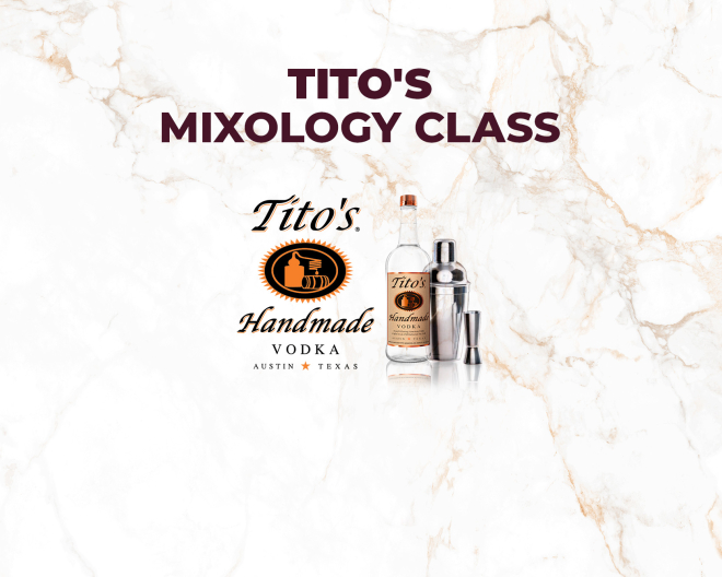 titos mixology class at bottled
