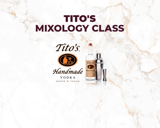 titos mixology class at bottled