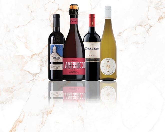 italian wine and cheese pairing bottled 