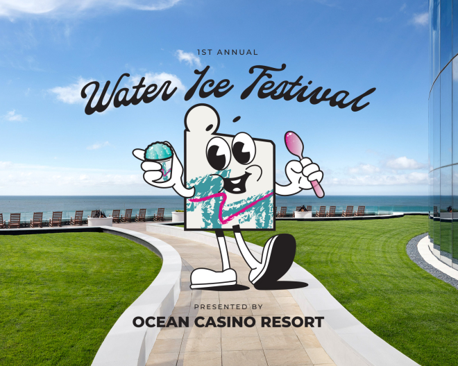 Water Ice Festival Logo at Ocean Casino Resort in Atlantic City